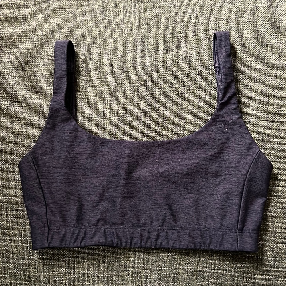 Outdoor Voices Black Small Scoop Neck Sports Bra